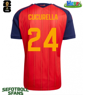 Spanien Marc Cucurella #24 Hemmatröja VM 2026 Kortärmad